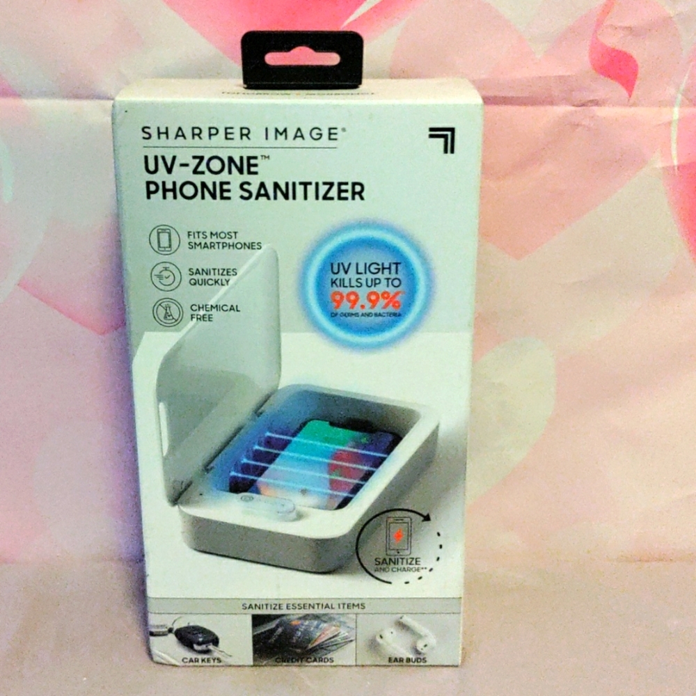 New Sharper Image UV Zone Phone Sanitizer